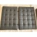 Black Barcelona Chair Cushions In PU Leather Black Barcelona Chair Cushions In PU Leather