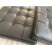 Black Barcelona Chair Cushions In PU Leather Black Barcelona Chair Cushions In PU Leather