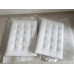White Barcelona Chair Cushions In PU Leather White Barcelona Chair Cushions In PU Leather