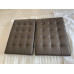 Chocolate Brown Barcelona Chair Cushions In PU Leather Chocolate Brown Barcelona Chair Cushions In PU Leather