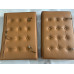 Dark Tan Barcelona Chair Cushions In PU Leather