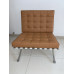 Dark Tan Barcelona Chair Cushions In PU Leather