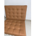 Dark Tan Barcelona Chair Cushions In PU Leather