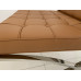 Dark Tan Barcelona Chair Cushions In PU Leather