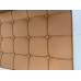 Dark Tan Barcelona Chair Cushions In PU Leather