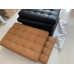 Dark Tan Barcelona Chair Cushions In PU Leather