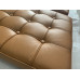 Dark Tan Barcelona Chair Cushions In PU Leather