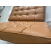 Dark Tan Barcelona Chair Cushions In PU Leather