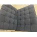 Dark Grey Fabric Barcelona Chair Cushions Dark Grey Fabric Barcelona Chair Cushions
