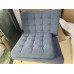 Dark Grey Fabric Barcelona Chair Cushions Dark Grey Fabric Barcelona Chair Cushions