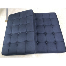 Black Fabric Barcelona Chair Cushions Black Fabric Barcelona Chair Cushions