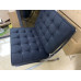 Black Fabric Barcelona Chair Cushions Black Fabric Barcelona Chair Cushions