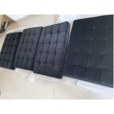 Black Velvet Barcelona Chair Cushions Black Velvet Barcelona Chair Cushions