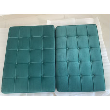 Jade Green Fabric Barcelona Chair Cushions Jade Green Fabric Barcelona Chair Cushions