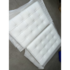 White Fabric Barcelona Chair Cushions White Fabric Barcelona Chair Cushions