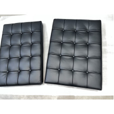 Black Barcelona Chair Cushions In Standard Grade Black Barcelona Chair Cushions In Standard Grade