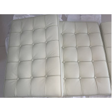 Off White Barcelona Chair Cushions In Standard Grade