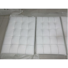 White Barcelona Chair Cushions In Standard Grade White Barcelona Chair Cushions In Standard Grade