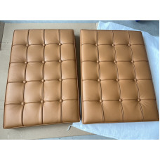 Dark Tan Barcelona Chair Cushions In Standard Grade