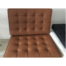 Mud Brown Barcelona Chair Cushions in Higher Grade Mud Brown Barcelona Chair Cushions in Higher Grade