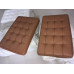 Mud Brown Barcelona Chair Cushions in Higher Grade Mud Brown Barcelona Chair Cushions in Higher Grade