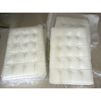 White Barcelona Chair Cushions In Higher Grade White Barcelona Chair Cushions In Higher Grade