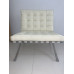 Cream White 4012 Nappa Leather Barcelona Chair Cushions and Straps Cream White 4012 Nappa Leather Barcelona Chair Cushions and Straps