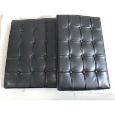 Black Nappa Leather Barcelona Chair Cushions and Straps Black Nappa Leather Barcelona Chair Cushions and Straps
