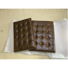 Barcelona Chair Cushions And Straps In Coffee Brown Full Aniline Leather Barcelona Chair Cushions And Straps In Coffee Brown Full Aniline Leather