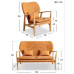 Oak And Linen Chair