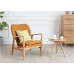 Oak And Linen Chair
