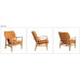 Oak And Linen Chair