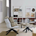 Muscle Fiberglass Recliner Chair Rice Husk Chair