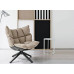 Muscle Fiberglass Recliner Chair Rice Husk Chair