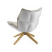 Muscle Fiberglass Recliner Chair Rice Husk Chair