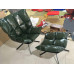 Muscle Fiberglass Recliner Chair Rice Husk Chair