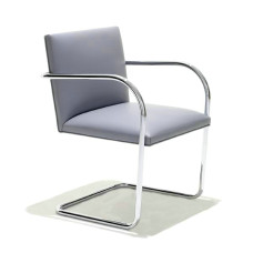 Mies Brno Flat Chair In PU Leather