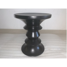 Reproduction Walnut Stool In Black Color