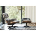 Classic Lounge Chair and Ottoman In Fabric Classic Lounge Chair and Ottoman In Fabric