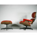 Classic Lounge Chair And Ottoman In Italian Leather