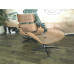 Classic Lounge Chair And Ottoman In Italian Leather