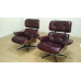 Classic Lounge Chair And Ottoman In Italian Leather