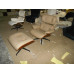 Classic Lounge Chair And Ottoman In Italian Leather