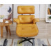 Classic Lounge Chair And Ottoman In Italian Leather