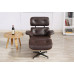 Classic Lounge Chair And Ottoman In Italian Leather