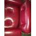 Red Aniline Classic Lounge Chair And Ottoman With Walnut Red Aniline Classic Lounge Chair And Ottoman With Walnut