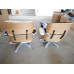 Classic Lounge Chair And Ottoman In Cowhide Leather