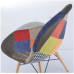 Dsw Reproduction Patchwork Fabric Padded Side Dining Chair