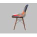 Dsw Reproduction Patchwork Fabric Padded Side Dining Chair