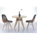 Dsw Reproduction Patchwork Fabric Padded Side Dining Chair